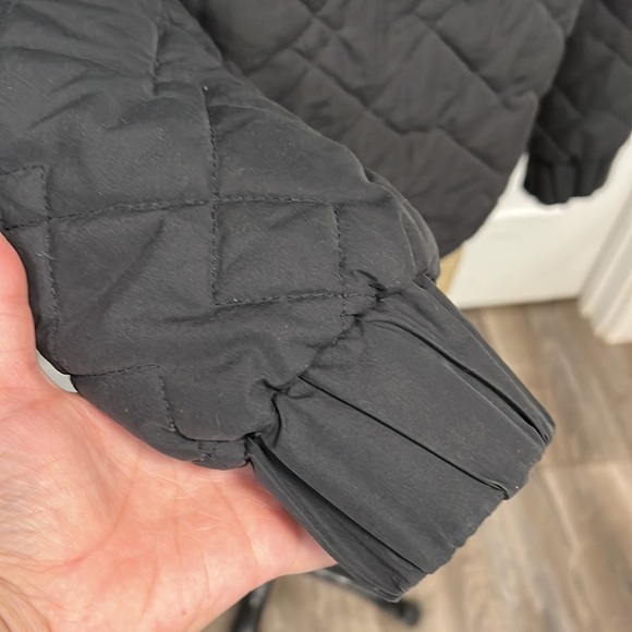 ADIDAS BLACK QUILTED ZIP UP JACKET MEDIUM - Picture 11 of 17
